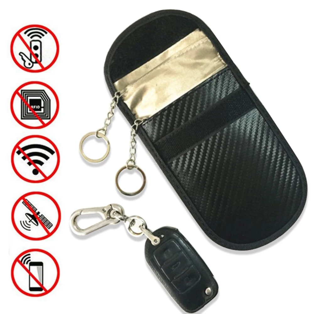 New Faraday Bag Cage Shield Car Key Fob Signal Blocking Pouch Bag Rfid Key Protector Keys Carrying and Storage Bag
New Faraday Bag Cage Shield Car Key Fob Signal Blocking Pouch Bag Rfid Key Protector Keys Carrying and Storage Bag