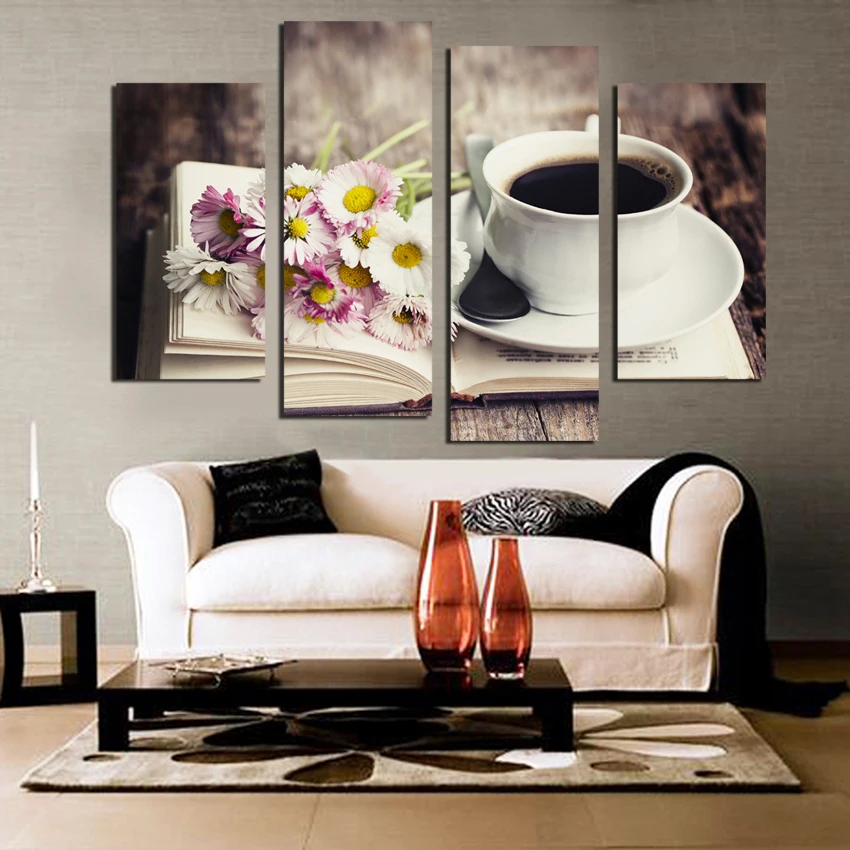 Free shipping 4 piece Frower Coffee Tea Modern Canvas Print Painting Wall Art modular pictures Decor For Kitchen Room Unframed F
Free shipping 4 piece Frower Coffee Tea Modern Canvas Print Painting Wall Art modular pictures Decor For Kitchen Room Unframed F