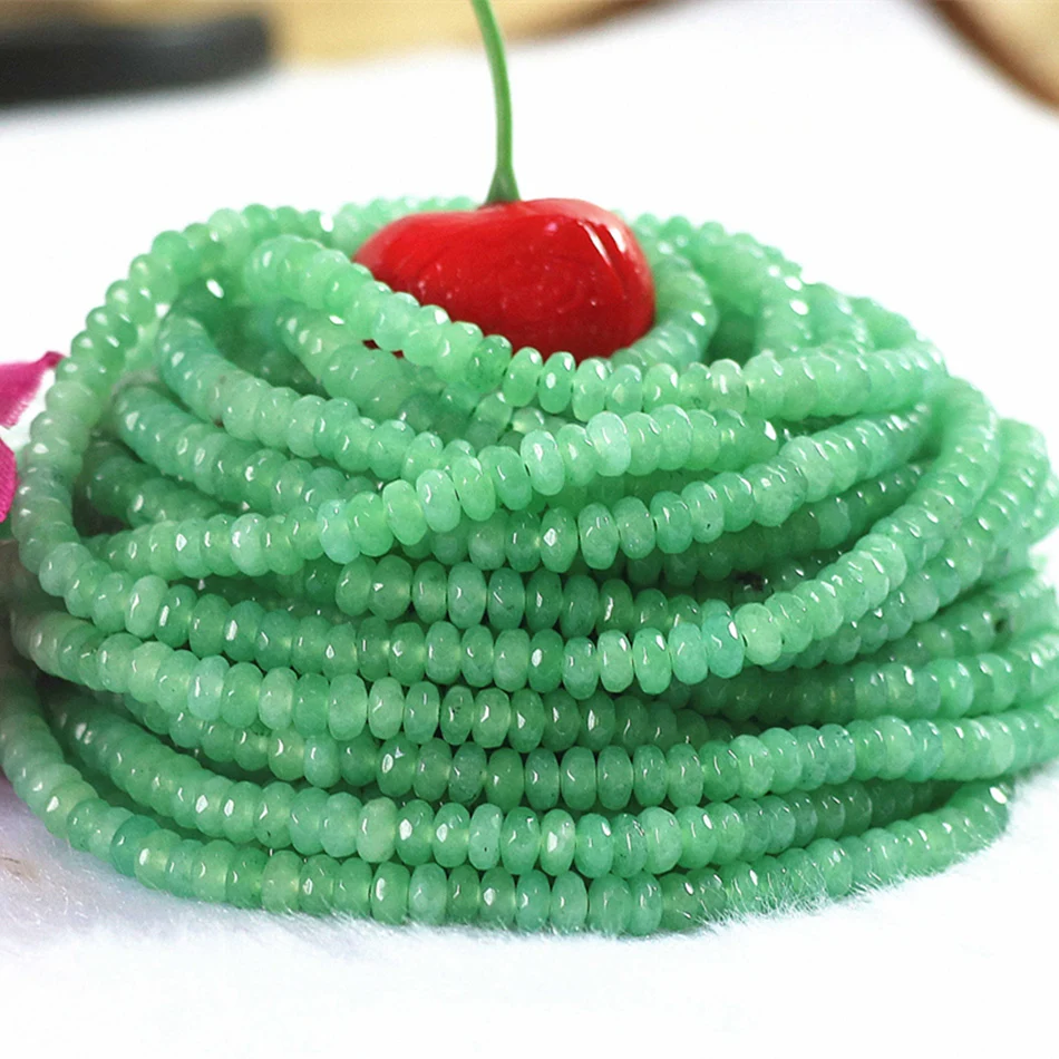Semi precious natural stone green jades chalcedony 2X4mm 4X6mm 5X8mm rondelle faceted abacus loose beads 15inch B160
Semi precious natural stone green jades chalcedony 2X4mm 4X6mm 5X8mm rondelle faceted abacus loose beads 15inch B160