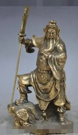 S6754 9"chinese bronze copper Soldier Generals GuanGong Guan Yu Hold Knife God statue D0318
S6754 9"chinese bronze copper Soldier Generals GuanGong Guan Yu Hold Knife God statue D0318