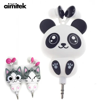 Aimitek Cute Earphones Cartoon Panda Cheese Cat Chi's Sweet Home Earbuds Automatic Retractable Hifi Headsets for iPhone Android
Aimitek Cute Earphones Cartoon Panda Cheese Cat Chi's Sweet Home Earbuds Automatic Retractable Hifi Headsets for iPhone Android