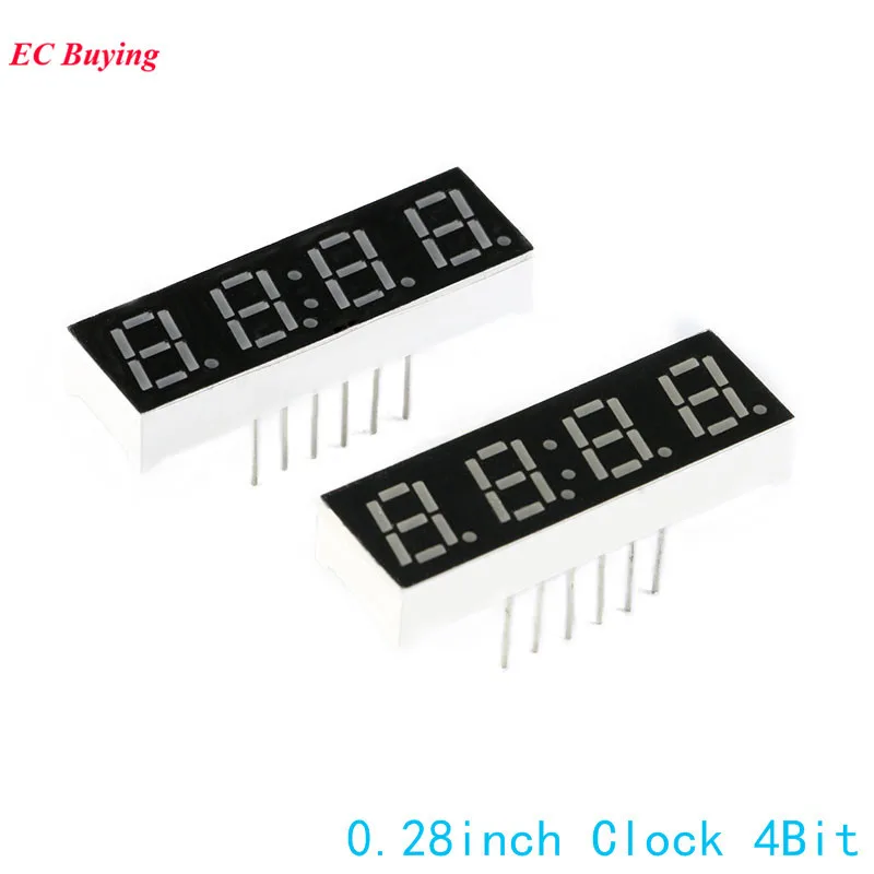 5Pcs 7 Segment Led Display 0.28 Inch 4 Bit Segment Display Red LED Digital Tube Common Anode Clock Electronic DIY Board
5Pcs 7 Segment Led Display 0.28 Inch 4 Bit Segment Display Red LED Digital Tube Common Anode Clock Electronic DIY Board