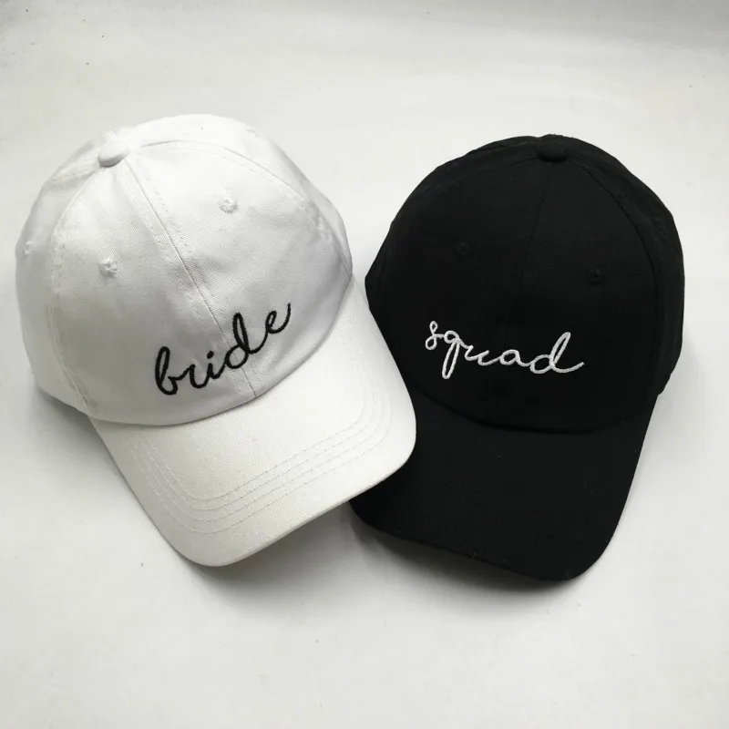 Cotton Embroidery Bride Baseball Cap For Women Wedding Party Squad Snapback Hat Outdoor Sports Hat Summer Trucker Cap Bone
Cotton Embroidery Bride Baseball Cap For Women Wedding Party Squad Snapback Hat Outdoor Sports Hat Summer Trucker Cap Bone