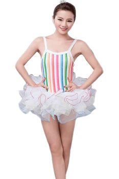 Ballet Dance Dress Adult Ladies New Strap Striped Short Skirt Ballet Dress Performance Dance Skirt Kids Dance Costume
Ballet Dance Dress Adult Ladies New Strap Striped Short Skirt Ballet Dress Performance Dance Skirt Kids Dance Costume
