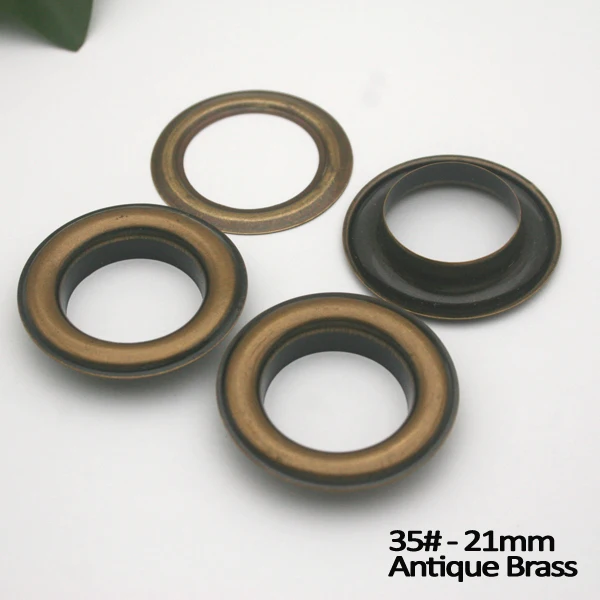 100pcs/lot 35# inner 21.5mm big round metal brass eyelets with washer metal grommets nickle bronze free shipping JY-017
100pcs/lot 35# inner 21.5mm big round metal brass eyelets with washer metal grommets nickle bronze free shipping JY-017