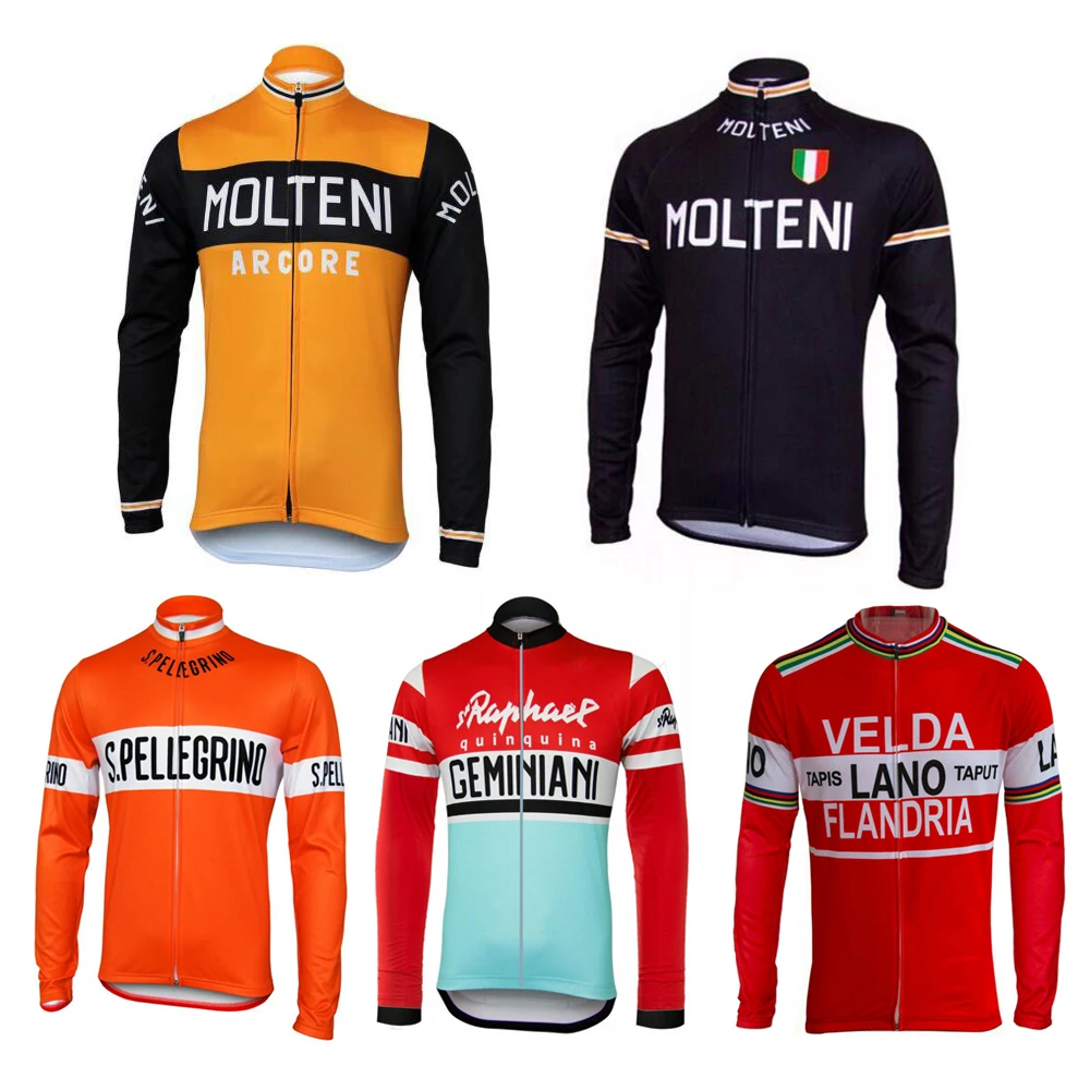 New Classical Retro Team Cycling Jersey Long Sleeves Thin OR Winter Thermal Fleece Customized Road Mountain Race Top OROLLING
New Classical Retro Team Cycling Jersey Long Sleeves Thin OR Winter Thermal Fleece Customized Road Mountain Race Top OROLLING
