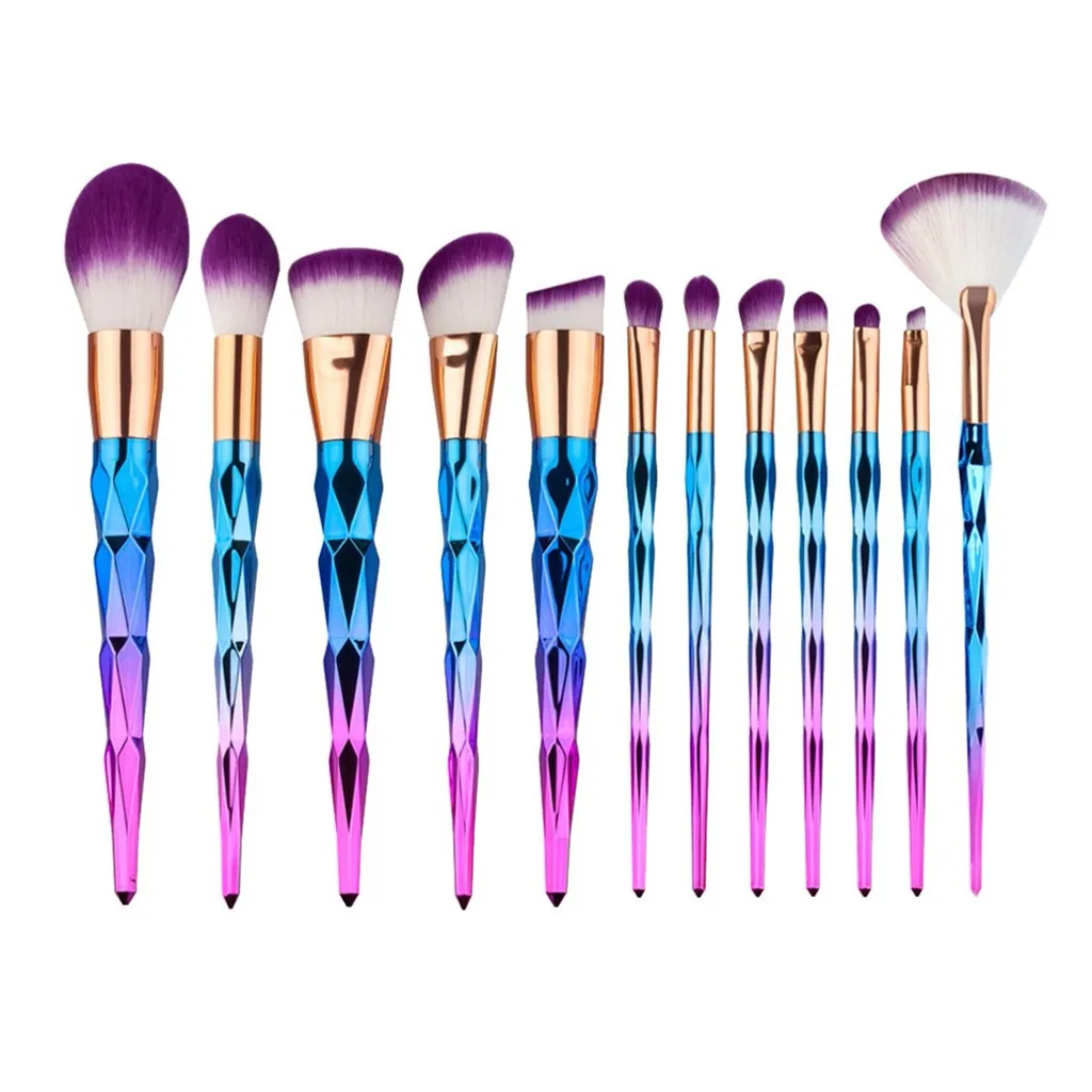 12 Pcs Diamond Color Purple Hair Foundation Brush Makeup Brush Set Pinceis de maquiagem makyaj frçası кисти для мкияжа
12 Pcs Diamond Color Purple Hair Foundation Brush Makeup Brush Set Pinceis de maquiagem makyaj frçası кисти для мкияжа