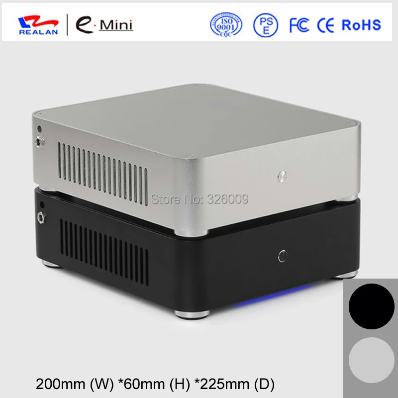 H60 mini-ITX Chassis HTPC aluminum 3.5''HDD support DC-ATX Power mini case of HTPC WIFI COM PCI Audio Ports
H60 mini-ITX Chassis HTPC aluminum 3.5''HDD support DC-ATX Power mini case of HTPC WIFI COM PCI Audio Ports