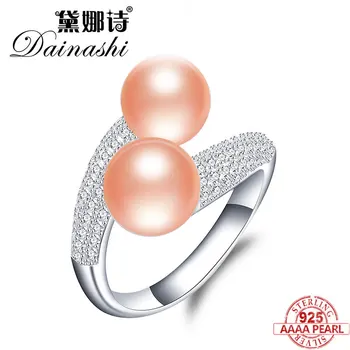 Dainashi 925 sterling silver natural freshwater real pearls resizable rings fine jewelry for women/ladies wedding gifts
Dainashi 925 sterling silver natural freshwater real pearls resizable rings fine jewelry for women/ladies wedding gifts