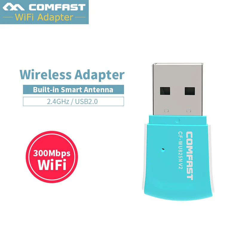300Mbps wireless USB WiFi adapter MIMO 2*2dbi Built-in Antenna wi-fi receiver Portable network card 802.11n Dongle CF-WU825N-V2
300Mbps wireless USB WiFi adapter MIMO 2*2dbi Built-in Antenna wi-fi receiver Portable network card 802.11n Dongle CF-WU825N-V2