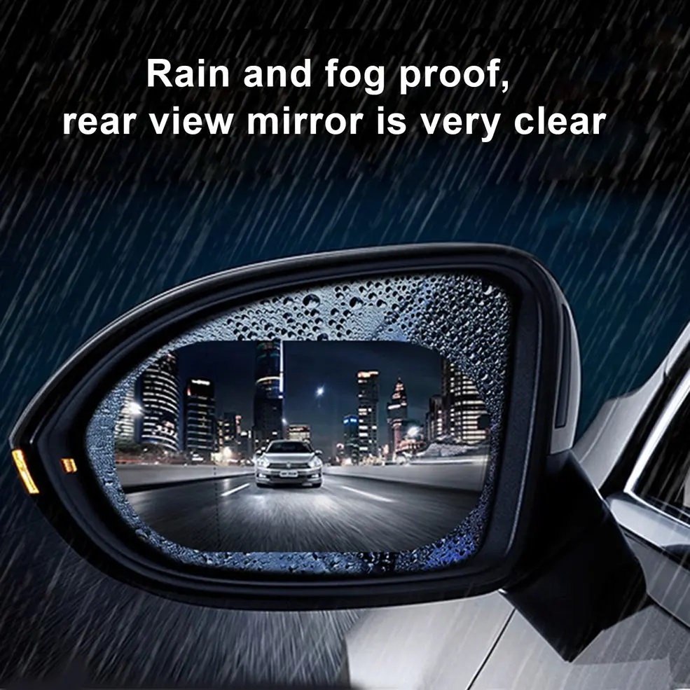 2PCS 100*150mm Car Rearview Mirror Protective Film Soft Film Anti-Water/Fog/Rain/Scrach Nano Coating Rainproof Mist Film for Car
2PCS 100*150mm Car Rearview Mirror Protective Film Soft Film Anti-Water/Fog/Rain/Scrach Nano Coating Rainproof Mist Film for Car