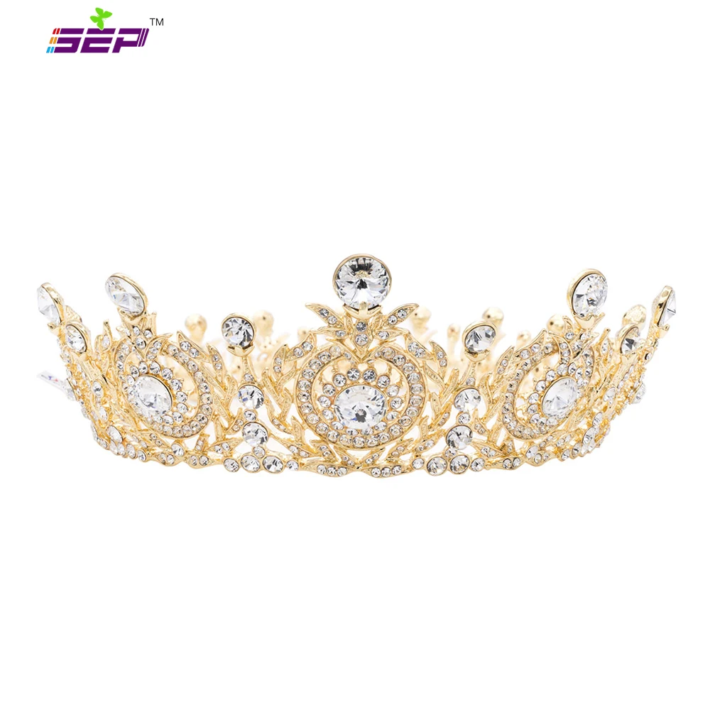 Gold Round Wedding Tiara,Bridal Diadem Crown with Austrian Crystal, Women's Prom Wedding Hair Accessories Jewelry SHA8641-1
Gold Round Wedding Tiara,Bridal Diadem Crown with Austrian Crystal, Women's Prom Wedding Hair Accessories Jewelry SHA8641-1