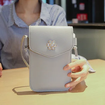 Crossbody Single Shoulder Bag Flower Decoration Double-layer Change Keys Cash Bag with Strap Women New
Crossbody Single Shoulder Bag Flower Decoration Double-layer Change Keys Cash Bag with Strap Women New