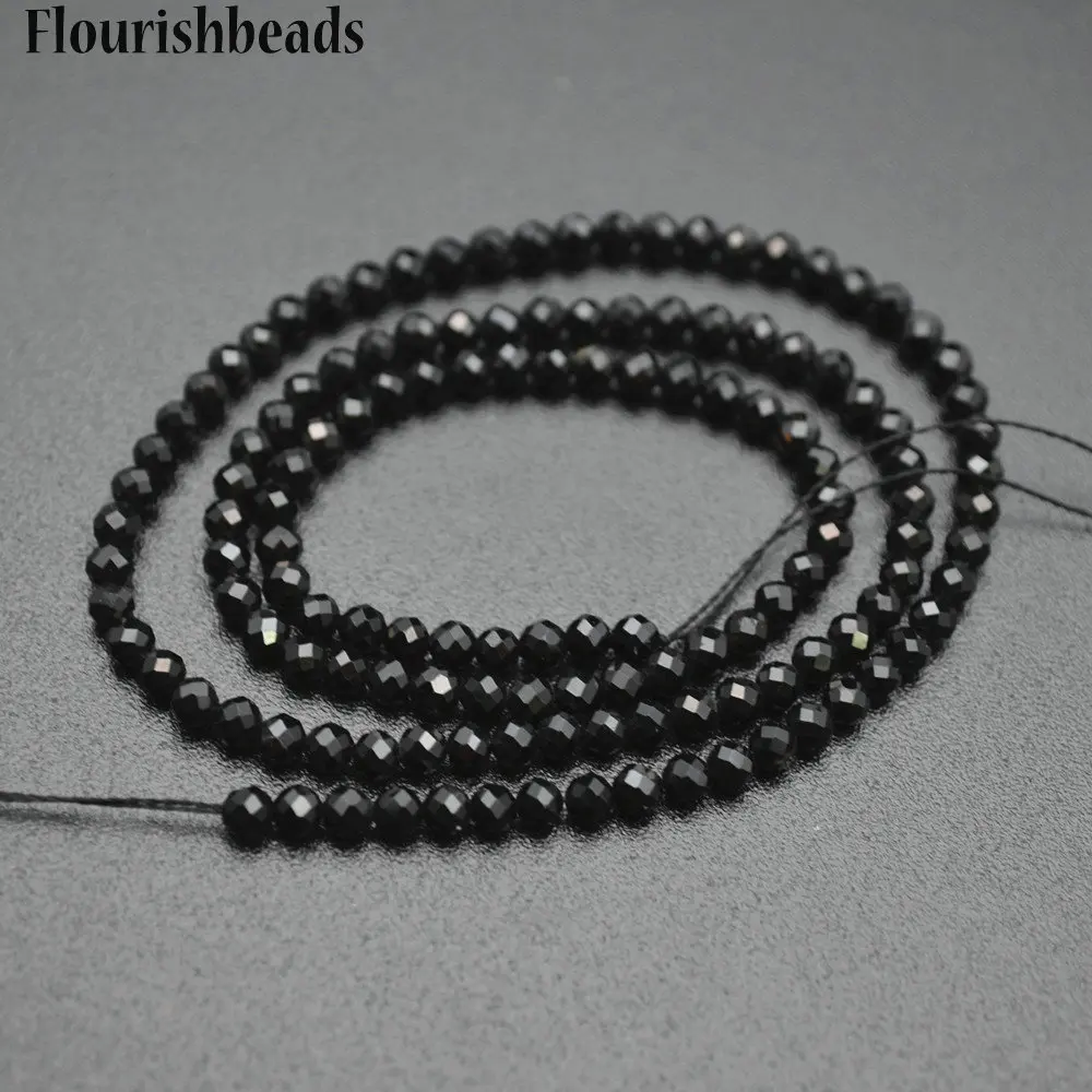 3mm Diamond Cutting Faceted Natural Black Tourmaline Small Size Stone Round Loose Seed Beads
3mm Diamond Cutting Faceted Natural Black Tourmaline Small Size Stone Round Loose Seed Beads