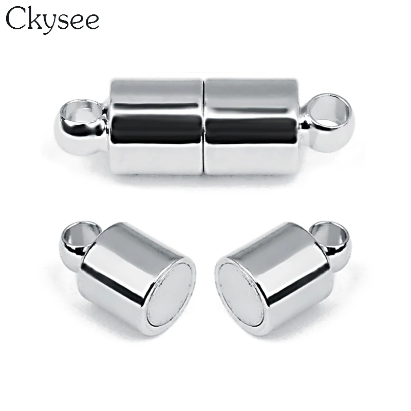 Ckysee 10pcs Round Magnetic Clasps Fit Bracelet Necklace Rhodium Color End Clasp Connector for Making Leather Bracelet Jewelry
Ckysee 10pcs Round Magnetic Clasps Fit Bracelet Necklace Rhodium Color End Clasp Connector for Making Leather Bracelet Jewelry