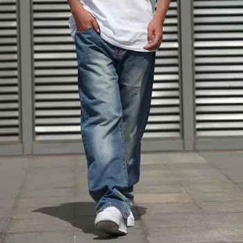 Wide Leg Straight Mens Jeans Harem Hip Hop Denim Joggers Pants Loose Baggy Skateboard Trousers
Wide Leg Straight Mens Jeans Harem Hip Hop Denim Joggers Pants Loose Baggy Skateboard Trousers