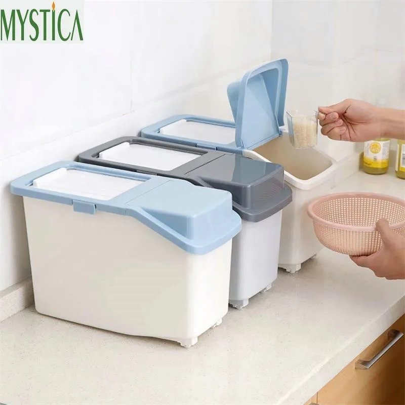 Plastic Food Storage Box Dried Grain Rice Cereal Flour Bean Container Organizer Case Kitchen Moistureproof Sealed Storage Tools
Plastic Food Storage Box Dried Grain Rice Cereal Flour Bean Container Organizer Case Kitchen Moistureproof Sealed Storage Tools