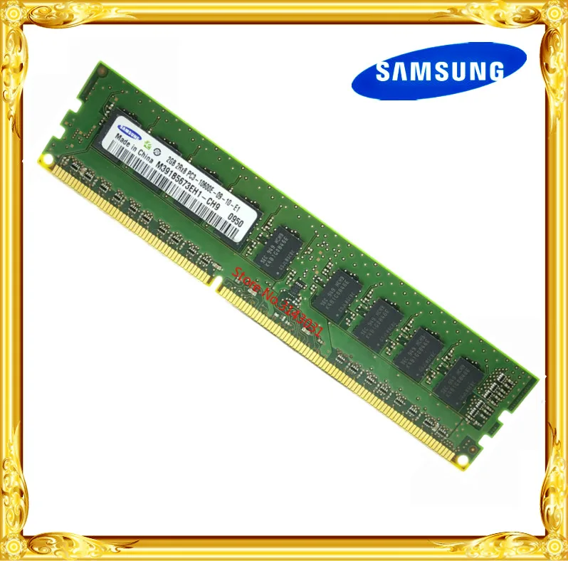 Память для серверной рабочей станции Samsung DDR3 2 ГБ 4 Гб 1333 МГц чистый ECC UDIMM 2RX8 ОЗУ 10600