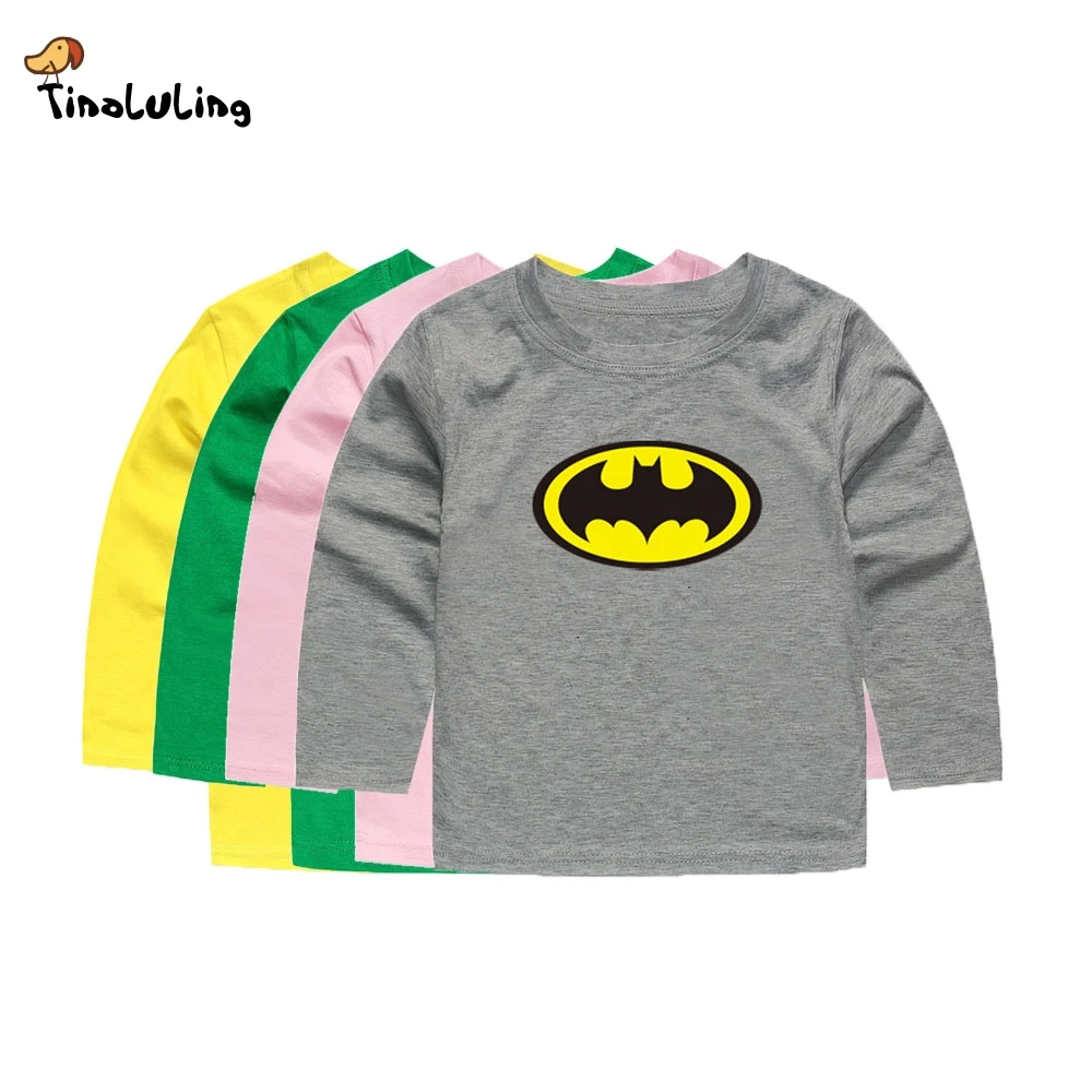 SMHONG Children Kids Batman T shirt Long sleeve T-shirt For Girls Boys 12 Colors Baby Cartoon Tees For 2-12 Years
SMHONG Children Kids Batman T shirt Long sleeve T-shirt For Girls Boys 12 Colors Baby Cartoon Tees For 2-12 Years