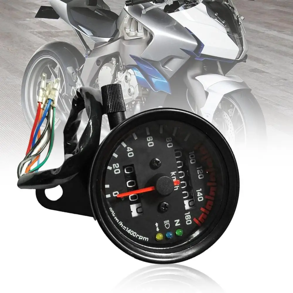 New Universal Motorcycle Speedometer Odometer Gauge Dual Speed Meter with LCD Indicator Vintage Modification Accessory
New Universal Motorcycle Speedometer Odometer Gauge Dual Speed Meter with LCD Indicator Vintage Modification Accessory