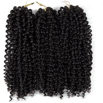 

Crochet Hair Curly Braiding Hair Ombre Grey bundles Jerry Curl Synthetic Extensions Afro Kinky Twist Hair Crochet Braid