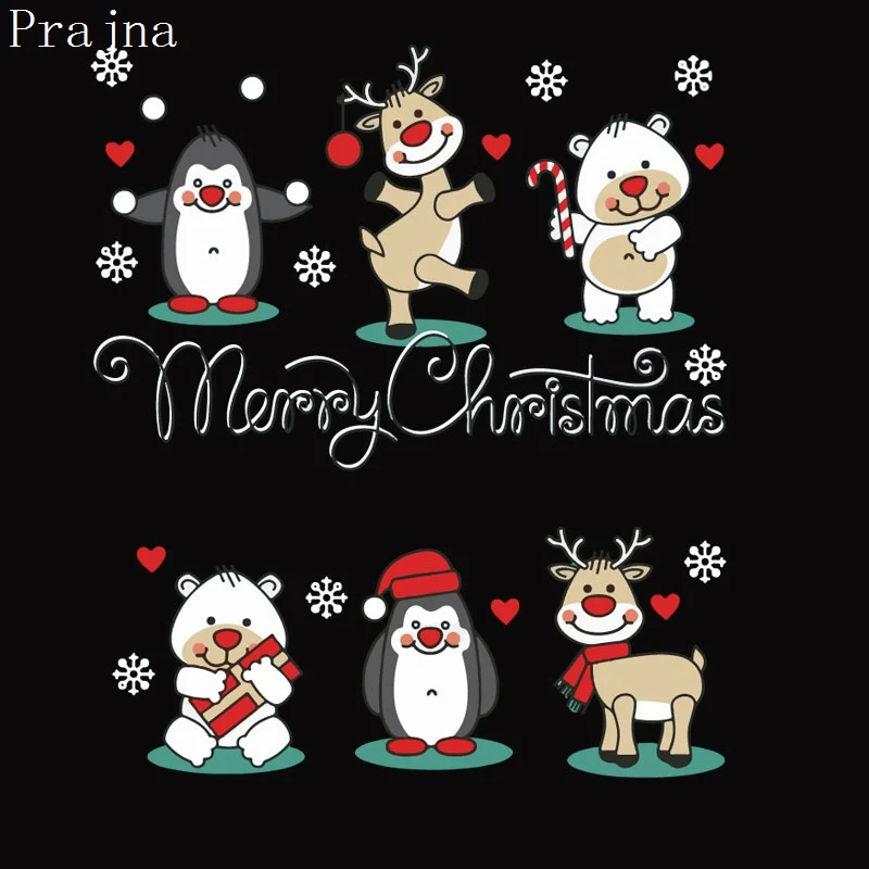 Prajna Christmas Heat Transfer Snow Patches Iron On Stickers Merry Christmas Thermal Transfer Animal Deer Bear Appliques Decor
Prajna Christmas Heat Transfer Snow Patches Iron On Stickers Merry Christmas Thermal Transfer Animal Deer Bear Appliques Decor