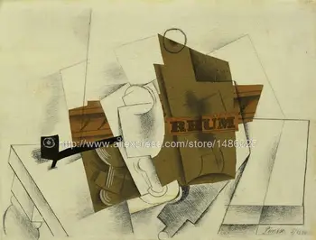Wall Decor Landscape Canva Cubist Painting Pictures Rum Bottle And Glass Abstract Still Life Paintings By Picasso
Wall Decor Landscape Canva Cubist Painting Pictures Rum Bottle And Glass Abstract Still Life Paintings By Picasso