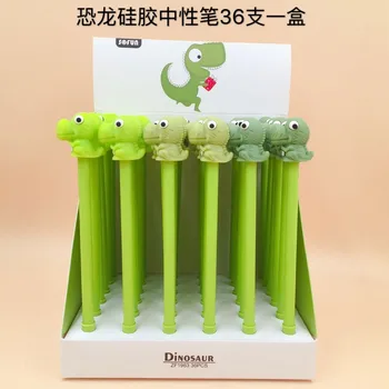 36pcs/lot cartoon animal dinosaur Silicone Gel Pen black ink Roller ball pens office school supplies promotion stationery
36pcs/lot cartoon animal dinosaur Silicone Gel Pen black ink Roller ball pens office school supplies promotion stationery