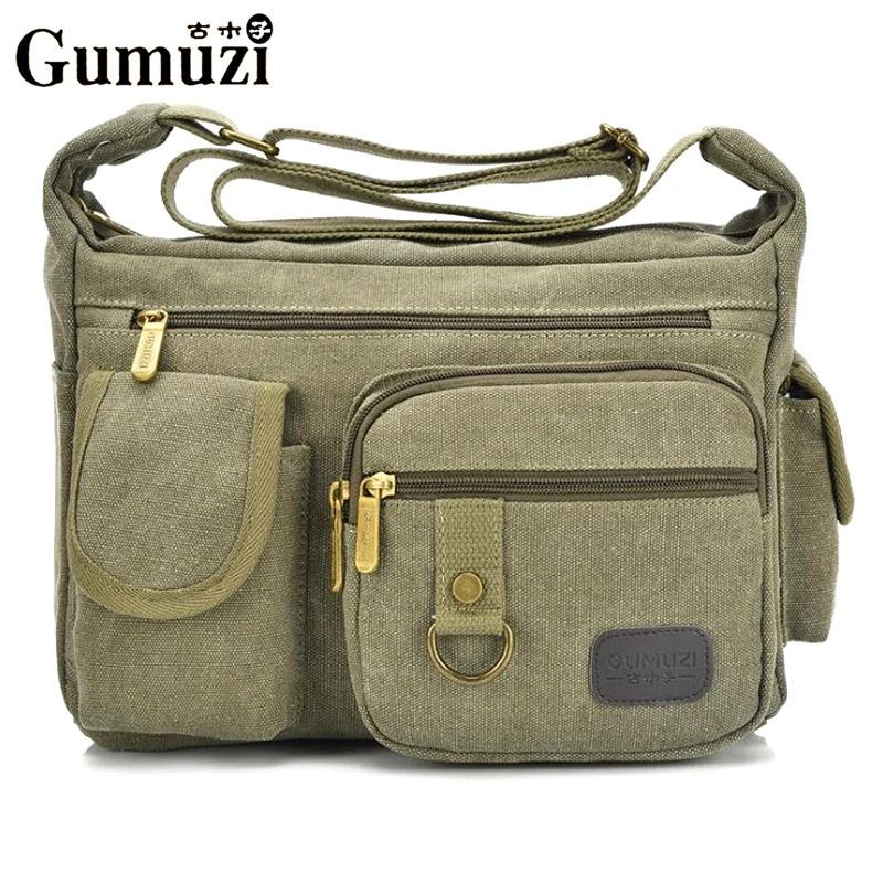 GUMUZI Vintage Mens Women Shoulder Bag Fashion Business Male Travel bags Casual crossbody bags for women messenger Totes handbag
GUMUZI Vintage Mens Women Shoulder Bag Fashion Business Male Travel bags Casual crossbody bags for women messenger Totes handbag
