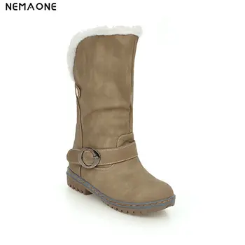 NemaoNe Winter Boots Women Snow Boots Flat Heels Winter Shoes Warm Fur Boot Mid-Calf Women's Shoes Plus Size42 43 44 45 46
NemaoNe Winter Boots Women Snow Boots Flat Heels Winter Shoes Warm Fur Boot Mid-Calf Women's Shoes Plus Size42 43 44 45 46