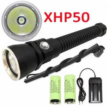 Waterproof XHP50 LED Diving Flashlight Underwater Scuba Dive Flash Light Powerful Torch Lamp +2x 26650 Battery +Charger
Waterproof XHP50 LED Diving Flashlight Underwater Scuba Dive Flash Light Powerful Torch Lamp +2x 26650 Battery +Charger