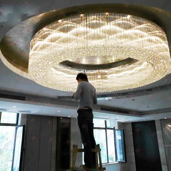 Luxury Hotel Lobby Hall Crystal Ceiling Lamp Large Hotel Project Light Round Crystal lighting fixture led lamps home ceiling led
Luxury Hotel Lobby Hall Crystal Ceiling Lamp Large Hotel Project Light Round Crystal lighting fixture led lamps home ceiling led