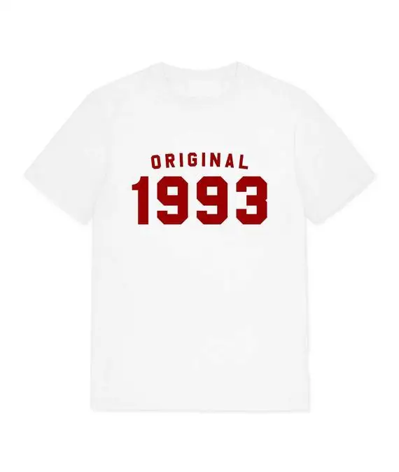 Sugarbaby Original 1993 T Shirt 25th Birthday Gift T shirt Short Sleeve 1993 t shirt High quality Casual Tops Tee Drop ship
Sugarbaby Original 1993 T Shirt 25th Birthday Gift T shirt Short Sleeve 1993 t shirt High quality Casual Tops Tee Drop ship