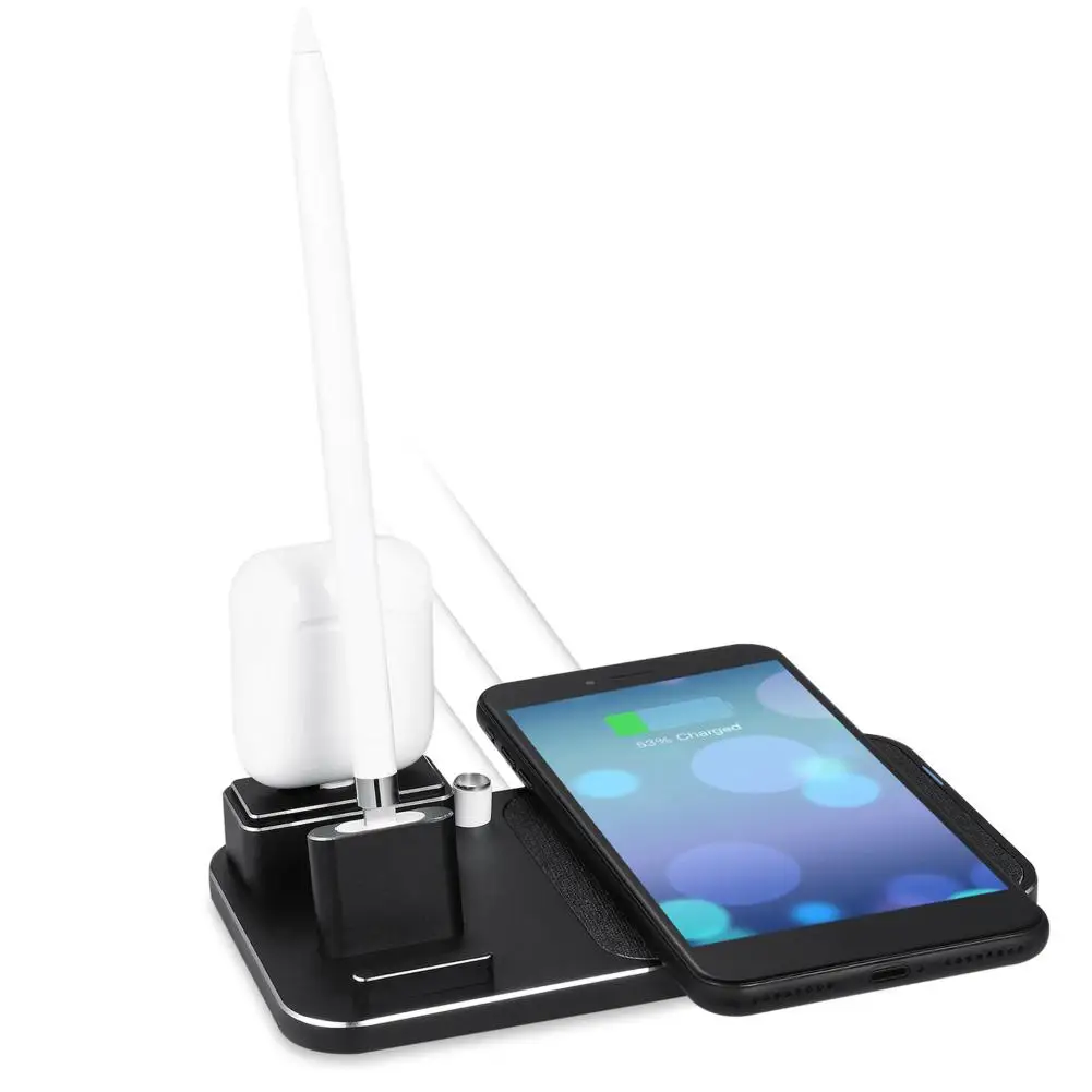 4 in 1 Stand Charging Dock for Apple Pencil/Watch iPhone Airpod Fast Wireless Charger
4 in 1 Stand Charging Dock for Apple Pencil/Watch iPhone Airpod Fast Wireless Charger