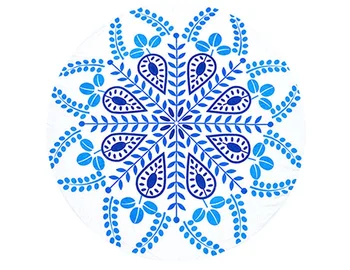 2019 new European and American round beach towel st06-7