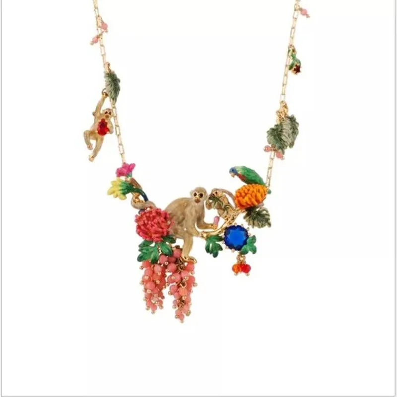 2018 Amybaby Scene From A Tropical Garden Couture Monkey Necklace Bunch Beads Blue Faceted Glass Tassels Earrings
2018 Amybaby Scene From A Tropical Garden Couture Monkey Necklace Bunch Beads Blue Faceted Glass Tassels Earrings