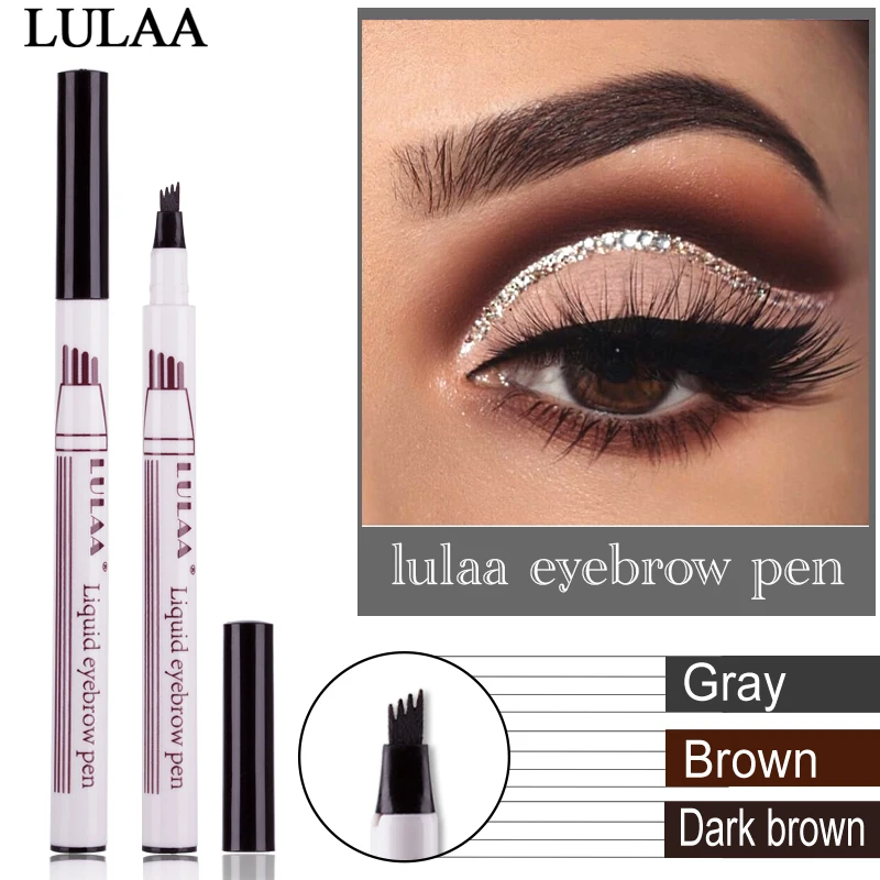 eyebrow pencil eyebrow gel makeup brushe natural four claw four color LULAA brown black gray
eyebrow pencil eyebrow gel makeup brushe natural four claw four color LULAA brown black gray