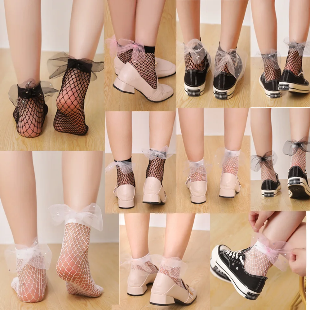 2019 New High Quality Casual Women Ruffle Fishnet Ankle High Mesh Lace Fish Net Short Funny Harajuku Thin Star Bow Kawaii Socks
2019 New High Quality Casual Women Ruffle Fishnet Ankle High Mesh Lace Fish Net Short Funny Harajuku Thin Star Bow Kawaii Socks