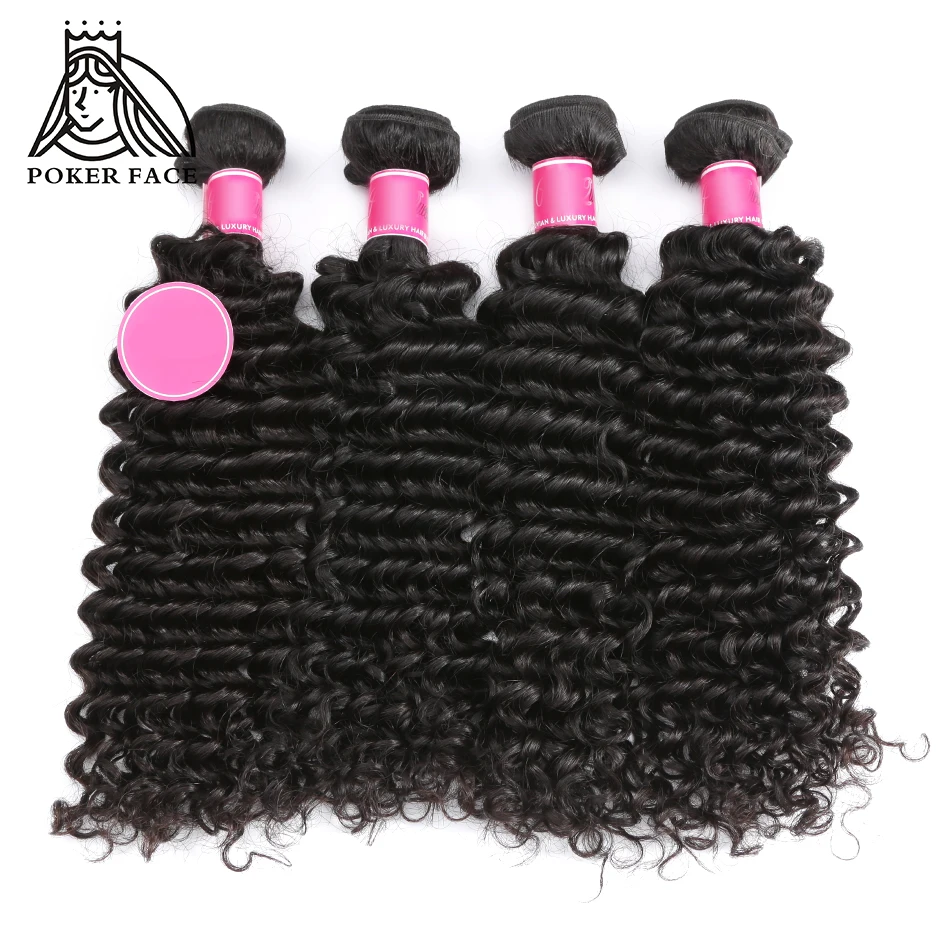 Poker Face Deep Wave 4 Bundles Brazilian Remy hair extension 100% Natural Long Human Hair Weave Bundles Remy
Poker Face Deep Wave 4 Bundles Brazilian Remy hair extension 100% Natural Long Human Hair Weave Bundles Remy
