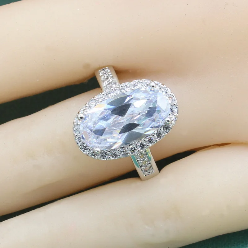 925 Sterling Silver Rings for Women Oval White Semi-precious Stone Female Silver Ring Classic Engagement Rings Free Ring Box
925 Sterling Silver Rings for Women Oval White Semi-precious Stone Female Silver Ring Classic Engagement Rings Free Ring Box