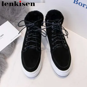 Lenkisen 2019 superstars round toe thick high bottom lace up british european style cow suede handmade winter snow boots L87
Lenkisen 2019 superstars round toe thick high bottom lace up british european style cow suede handmade winter snow boots L87