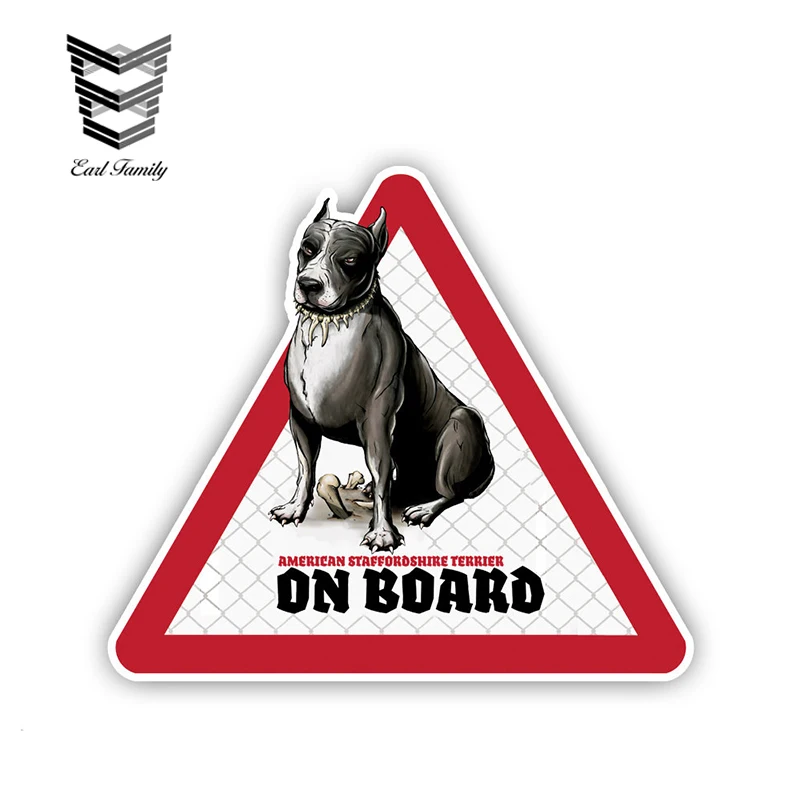 EARLFAMILY 12cm x 10.5cm Stafford Dog Car Stickers Dog on board Decals Pet Dog Decal Dog Warning Sign Funny Stickers
EARLFAMILY 12cm x 10.5cm Stafford Dog Car Stickers Dog on board Decals Pet Dog Decal Dog Warning Sign Funny Stickers