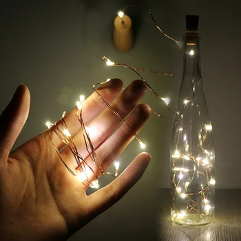 LED Garland Copper Silver Wire String Lights 20 LEDs Bottle Stopper Fairy Lights for Holiday Wedding Party Decor 
LED Garland Copper Silver Wire String Lights 20 LEDs Bottle Stopper Fairy Lights for Holiday Wedding Party Decor
