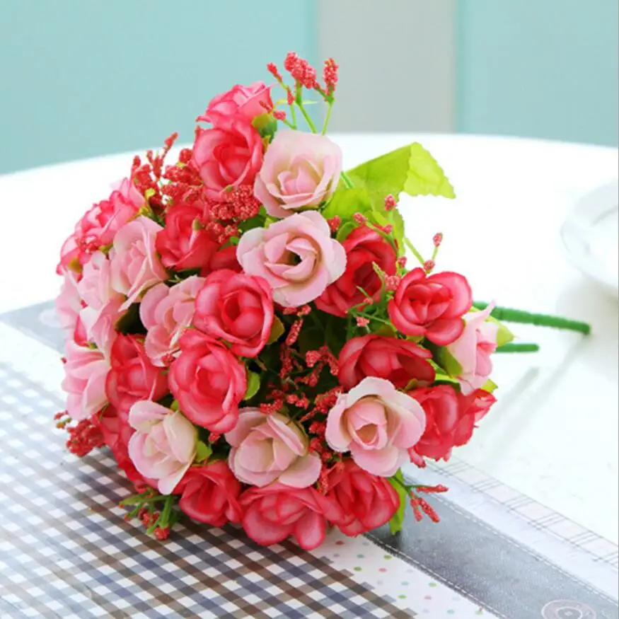 Home decoration simulation flower 21 diamond roses 7 forks small mei lei plastic mini roses
Home decoration simulation flower 21 diamond roses 7 forks small mei lei plastic mini roses