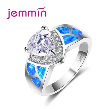 Triangle Austrian Crystal Wedding Engagement Ring For Women 925 Sterling Silver Blue Opal Bands Rings Engagement Jewelry
Triangle Austrian Crystal Wedding Engagement Ring For Women 925 Sterling Silver Blue Opal Bands Rings Engagement Jewelry