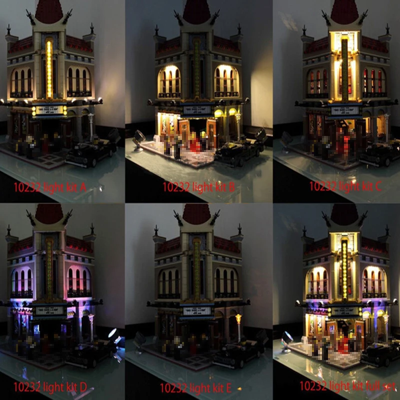 //luce di Illuminazione Set Per LEGO PALACE CINEMA 10232