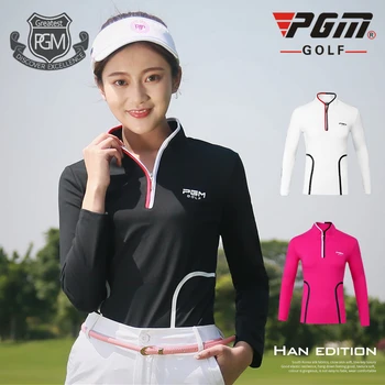 Pgm Womens Turn Down Collar Golf Shirts Long Sleeves Sports T-Shirts Autumn Woman Breathable Slim Golf Clothing AA60455
Pgm Womens Turn Down Collar Golf Shirts Long Sleeves Sports T-Shirts Autumn Woman Breathable Slim Golf Clothing AA60455