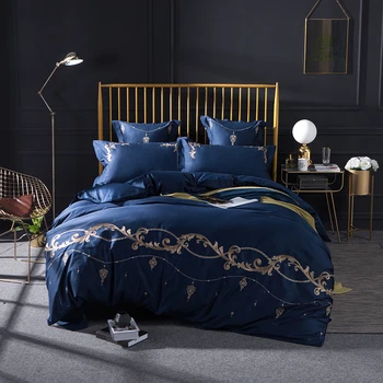 New arrivel 4/6-Pieces Egyptian cotton Luxury Bedding Set Embroidery Bed Set King Queen Bed Linens Duvet Cover Bed Sheet
New arrivel 4/6-Pieces Egyptian cotton Luxury Bedding Set Embroidery Bed Set King Queen Bed Linens Duvet Cover Bed Sheet