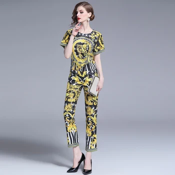 the new fashion two-piece foot euramerican choli T-shirt minutes of pants feet printed suit restoring ancient ways
the new fashion two-piece foot euramerican choli T-shirt minutes of pants feet printed suit restoring ancient ways