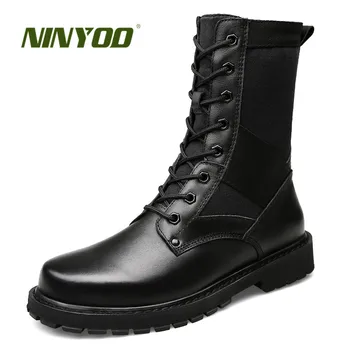 NINYOO New Men's Army Boots Genuine Leather Winter Boots Waterproof Motorcycle Boots Fur Warm Snow Shoes Military Plus Size49 50
NINYOO New Men's Army Boots Genuine Leather Winter Boots Waterproof Motorcycle Boots Fur Warm Snow Shoes Military Plus Size49 50